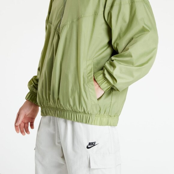 Nike Mens XL Nike Green Pullover Windbreaker Perf LIned Breathable Hood 7048 - Picture 3 of 14